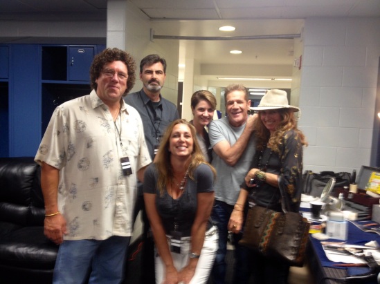 Backstage with some Friends at the Eagles Concert at the Tampa Times Forum